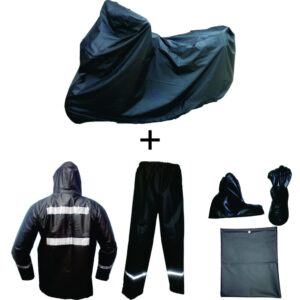 Combo Impermeable X2 Pijama Talla L Para Moto + Traje 4 Piezas – Calibre 18